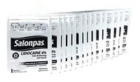 Salonpas LIDOCAINE Pain Relieving Maximum Strength Gel 30 Count (2 Packs of 15 Each)