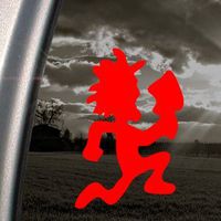 Hatchetman Music - Red - 5" tall decal laptop tablet skateboard car windows sticke