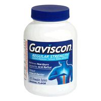 Gaviscon Alumina and Magnesium Trisilicate/Antacid, Original Flavor, Chewable Tablets, 100-Count Bottle (Pack of 3)