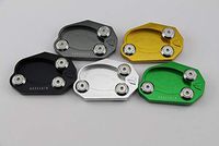 Frames & Fittings Kickstand Foot Side Stand Extension Plate Pad Black for VERSYS Ninja 650 650R EX650 ZX6R ZX10R ER6N ER6F Z250 Z300 Z80 - (Color: Gold)