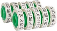 3M ScotchCode Wire Marker Tape Refill Roll SDR-50-59, Printed with "50-59" (Pack of 10)
