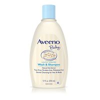 AVEENO Baby Wash & Shampoo, Lightly Scented 12 oz (3 Pack)