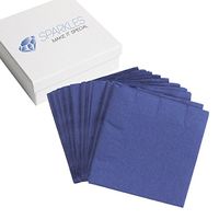 Sparkles Make It Special 50 pcs 2-Ply 5" inch Paper Napkins - Navy Blue - Cocktail Drink Party Wedding Reception