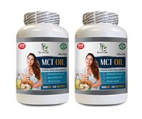 Metabolism Booster and Appetite suppressant - MCT Oil 3600 MG - Medium Chain TRIGLYCERIDES - 100% Pure - mct Oil Supplements - 2 Bottles 300 Softgels