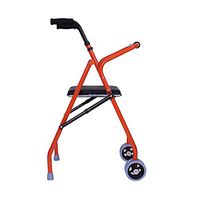 Walker with Seat Disabled Walking Frame Adjustable Height Moving Wheeled Walking Frame Support Elderly Disabled Walker