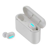 Tomppy Wireless Bluetooth Headphones IPX5 Sweat-Proof Sport Headset for Running Workout Jogging Riding Handfree 3D Stereo Earbuds Earphone with Charging Box (One Size, White)