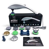 Styles II Percussion 11-in-1 Body Massager - Great at-Home Spa Machine for Neck, Back, Shoulder, Waist, Feet – Suitable for All, Comes with 11 Pcs Massage Head Attachments