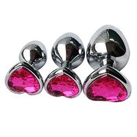 3PCS Amal Plug Beads Amus Butte Crystal Jewelry Heart Adult Six Toys for Couple Dido Massage
