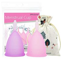 SPEQUIX Women's Periods Menstrual Cups Pack of 2 PCS Replacement of The Tampons (L)