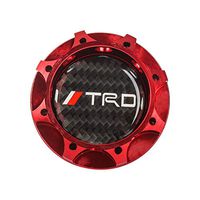 CARBON TRD Racing RED Engine Oil Filler Cap Oil Tank Cover Aluminium