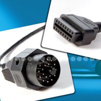 BMW 20-Pin Male to OBD2 16-Pin Female Adapter Converter Tool Round Cable