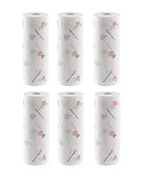 BFZJ Kitchen Disposable Cleaning Rag Paper, Non-Woven Fabric Oil Absorption Washing Dish Dry Washable Towel Cloth, Eco Friendly Super Absorbent Cleaning Tea Towels (Color : E, Size : 6 roll)