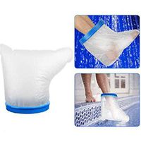 Saying Adult Waterproof Leg Cast Cover for Shower, Keep Bandages and Casts Dry in Shower, Waterproof Cast Bag Bandage Protector for Shower, Broken Foot, Ankle, Knee, Toe (for Ankle - 17.3" x 17.0")