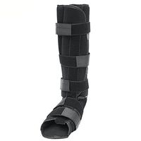 Black Soft Night Splint Ankle Boot Brace Support Drop Foot Support Bandage Brace for Ankle Fractures Rehabilitation S/M/L,M