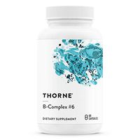 Thorne Research - B-Complex #6 - Vitamin B Complex with Active Forms of Essential B Vitamins and Extra B6-60 Capsules