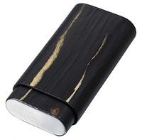 Personalized Visol Exotic Dark Wood Cigar Case with Free Engraving