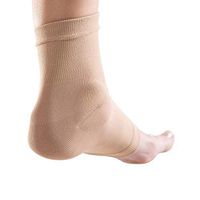 NatraCure Fitted Gel Cushion Ankle Bone Protection Sleeve - 1 Piece (S/M) - Malleolar Compression Sock for Skate, Shoe & Boot Pain & Discomfort