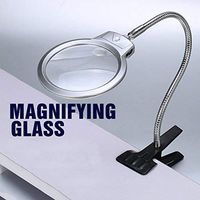 Magnifier, Maserfaliw Clip on Desktop Adjustable Hose LED Magnifier Magnifying Glass Reading Loupe, Holiday Gifts, Home Essential Tools Supplies.