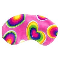 Confetti and Friends Fuzzy Plush Eye Mask - Pink Heart Fun