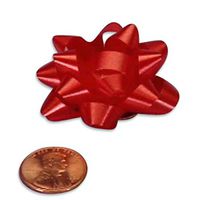Red Mini Bows 1 1/4" | Quantity: 300 | Diameter - 1 1/4"
