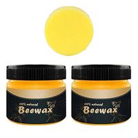 2PCS Multipurpose Natural Wood Seasoning Beeswax, Traditional Beeswax Polish for Wood & Furniture