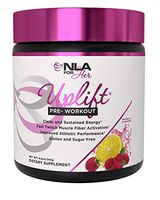 NLA for Her - Uplift - Pre-Workout Energy - Provides Clean/Sustained Energy, Supports Athletic Performance, Helps Fast Twitch Muscle Fiber Activation - Raspberry Lemonade - 40 Servings