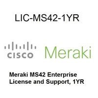 EOS Meraki MS42 Enterprise License and Support, 1 Year, Electronic Delivery