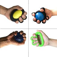Silicone Finger Exerciser,Spiky Grip Forearm Wrist Massage Strength Balls for Elderly Athletes, Stress Relief, Rehabilitation Training,H