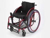GJX Lightweight Folding Portable Light Trolley, Disabled Wheelchair, Mini Aluminum Push Wheelchair, Leisure Sports Wheelchair