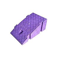 Indoor Small Ramp, Lightweight Plastic Uphill Mat, Non-Slip and Easy to Carry Indoor and Outdoor Sill Ramp (Size: 25 40 16cm) (Color : Purple)