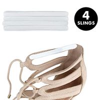 Heel Lovers Gel Adhesive Slings (4 Slings) - Strap Cushion Grips for High Heels, Wedges, and Ankle Strap Shoes