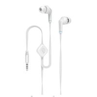 Langsdom-JD88 3.5mm Noise-Cancelling with Mike Volume Control in-Ear Earbud for iPhone and Other Phones(Assorted Colors) (White)