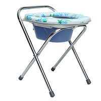 Folding Folding Toilet Stool - Commode Stool - Comfort Chair Perfect for Camping, Hiking, Trips, Construction Sites