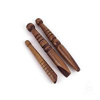 UPIT Acupressure Massage Wood Stick Toll Set of 3, Length 4", 5.5" and 5.7"
