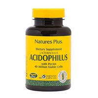 NaturesPlus Acidophilus - 40 Million CFU Lactobacillus Acidophilus, 90 Vegetarian Capsules - Probiotic Supplement with Pectin, Supports Healthy Digestion - Gluten-Free - 90 Servings