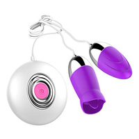 BUBUCAST 12 Frequency G Spotter Vibarator Licking Bullet Eggs Women Dual Mssager Toy
