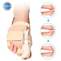 PXQ Bunion Corrector Big Toe Straighteners Three-Dimensional Bunion Relief Splints Unisex Night Time Toe Separators for Hallux Valgus Foot Treat and Prevent,Beige,Rights