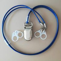 BTE Hearing Aids Clips Safty Protection Accessory w/Metal Clip (Navy Blue)