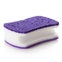 Three Layers Multipurpose Sponge Cleaner Dish Cleaning Kitchen Washing Tool - Purple liyhh