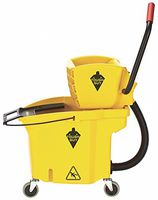 TOUGH GUY Mop Bucket and Wringer 8-3/4 gal. Yellow
