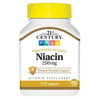 21st Century Niacin 250 mg Tablets, 110-Count (Pack of 2)