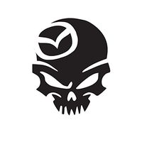 Skull 2 Mazda Car Window Wall Macbook Notebook Laptop Sticker Decal