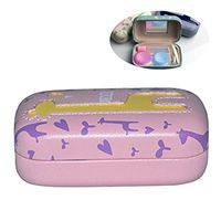 ROSENICE Contact Lens Case Travel Portable Cute Giraffe Animal Contact Lenses Box Holder (Random Color)