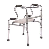 ZWJ-Rolling Walkers Walker, Home-Assisted Walking Bracket, Adjustable Height 6, Foldable, Maximum Load 360 lbs (Size : #3)