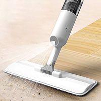 KIRA Professional Microfiber Mop Spray Mop Fine Mist Nozzle Lazy Wet and Dry Mop 38cm Mop Head One-Button Spray Design 360° Rotatable 350ml Spray Bottle Suitable for Floor Cleaning