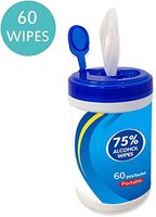 Disinfectant Wipes, 60PCS 75% Alcohol Cleaning Wet Wipes,Antiseptic Cleaning Sterilization Wipes for Hand Home House School Car Restaurant Outdoor All Purpose