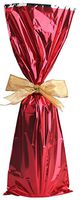 Metallic Mylar Wine Red Gift Bags for Bottles by MT Products-Sparkle Look- Great for a Wine Pull - Made in The USA (25 Pieces)