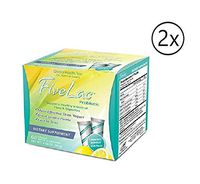 Fivelac Natural Probiotics Candida Solution with Acidophilus All Natural Probiotics Formulation 5 Lac 60 Servings by Global Health Trax GHT Pack 2