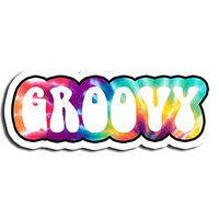 Groovy Sticker Tie Dye Stickers Waterbottle Sticker Tumblr Stickers Laptop Stickers Vinyl Stickers