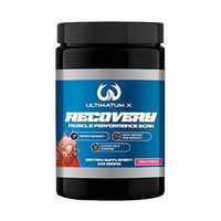 Ultimatum X BCAA Recovery Muscle Performance Powder, Branched Chain Amino Acids, BCAAs, Fruit Punch, 45 Servings